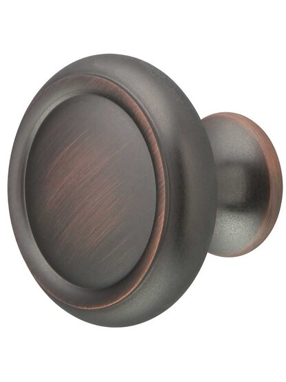 Primrose Traditional Plain Cabinet Knob - 1 1/4 inch Diameter in Aurora Bronze.